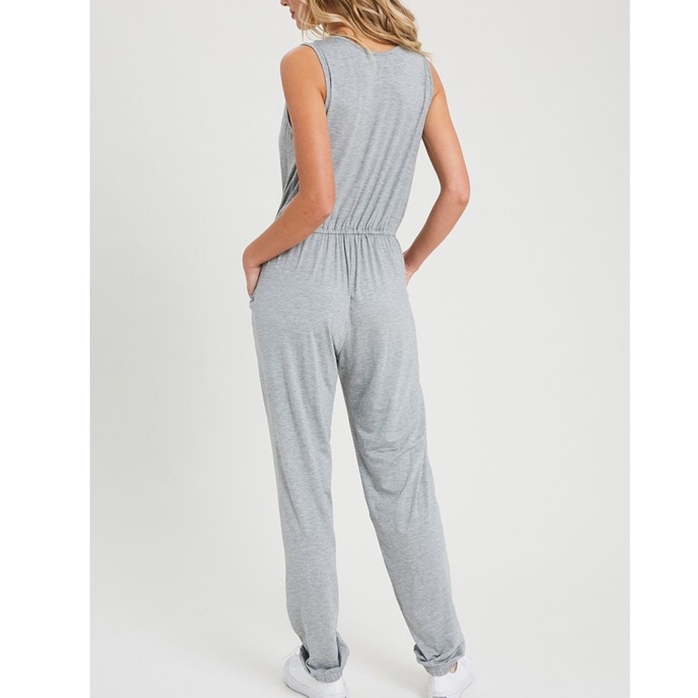 *Janessa Surplice Jumpsuit - Picture 4 of 8